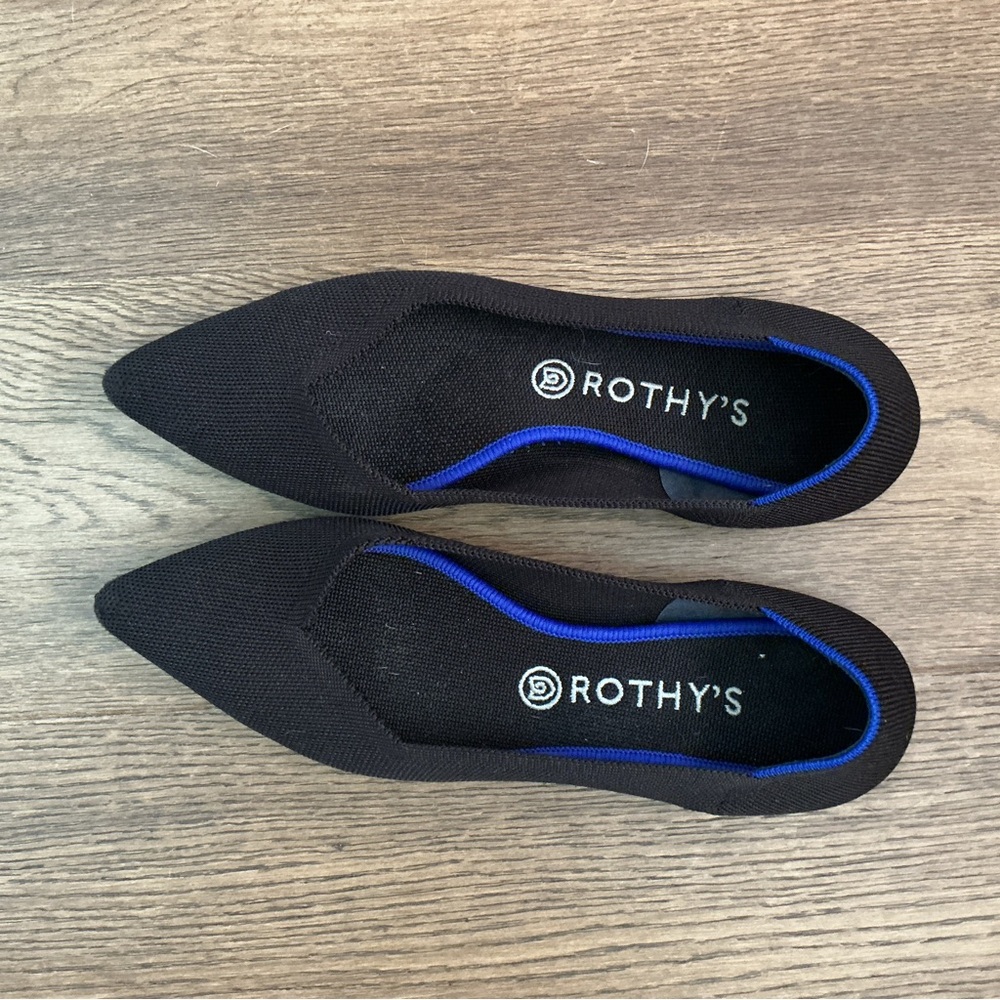 Rothy's Women's Pointed Black Flats